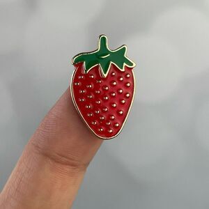 Strawberry Enamel Pin/ Brooch Lapel